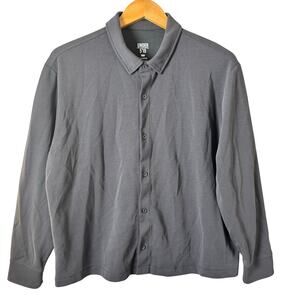 Under 510 Shirt Mens Gray Flex Button Up Lightweight Stretch Size Large Golf